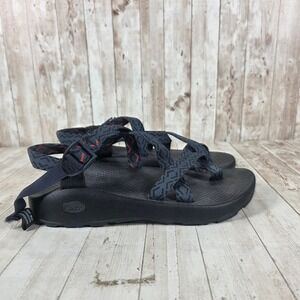Chaco Z/Cloud 2 Mens Sandals Size 9 Navy Blue Black Red Toe Loop Hiking Water
